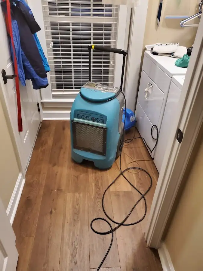 Commercial dehumidifier deployed for Flood Damage Cleanup in Forest Acres